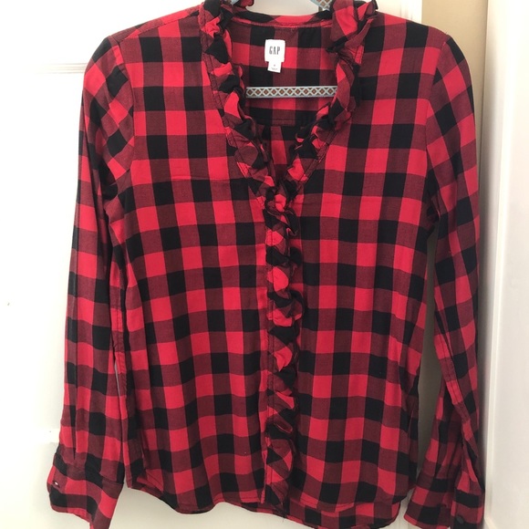 Black and Red Checkered Top - Picture 1 of 3